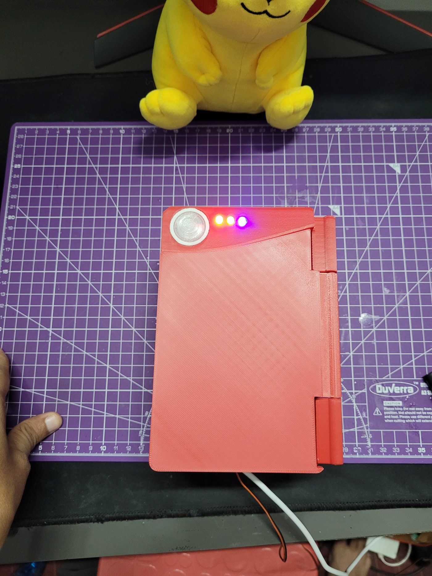 Q-dex closed, back view